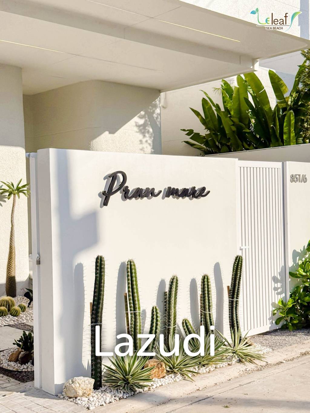 350 sqm modern pool villa in Pak Nam Pran Leleaf Sea Beach project