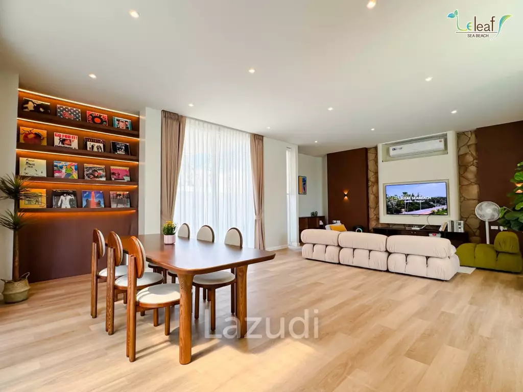 350 sqm modern pool villa in Pak Nam Pran Leleaf Sea Beach project
