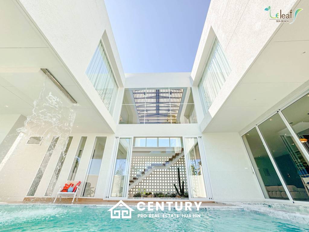 350 sqm modern pool villa in Pak Nam Pran Leleaf Sea Beach project