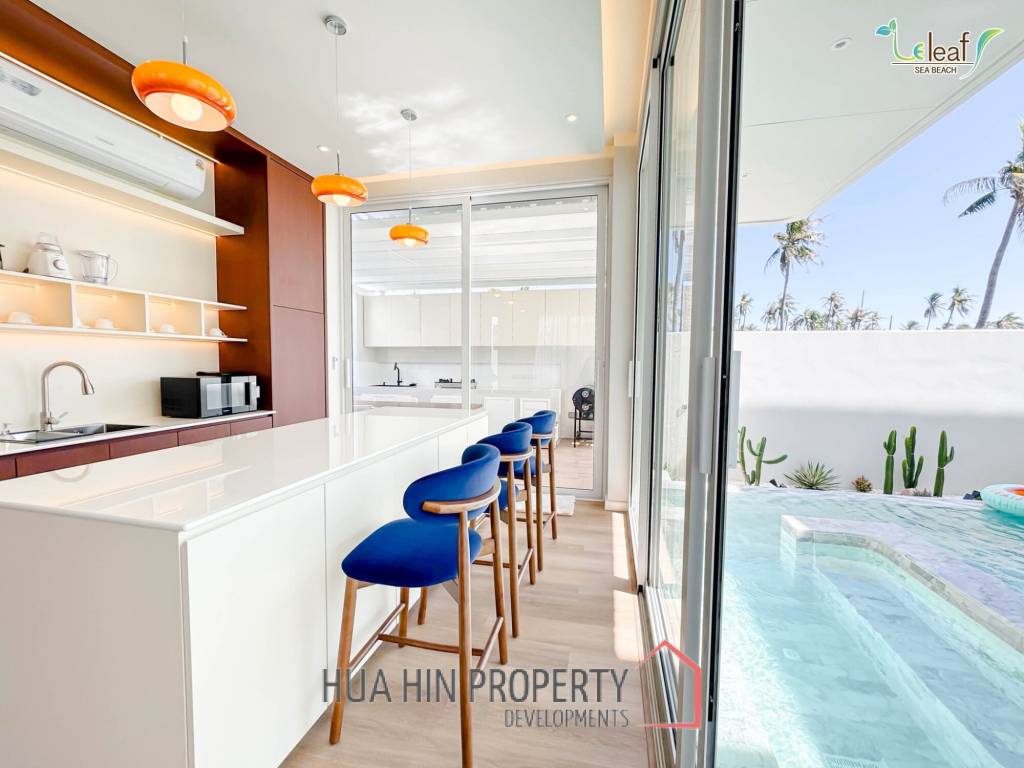 350 sqm modern pool villa in Pak Nam Pran Leleaf Sea Beach project