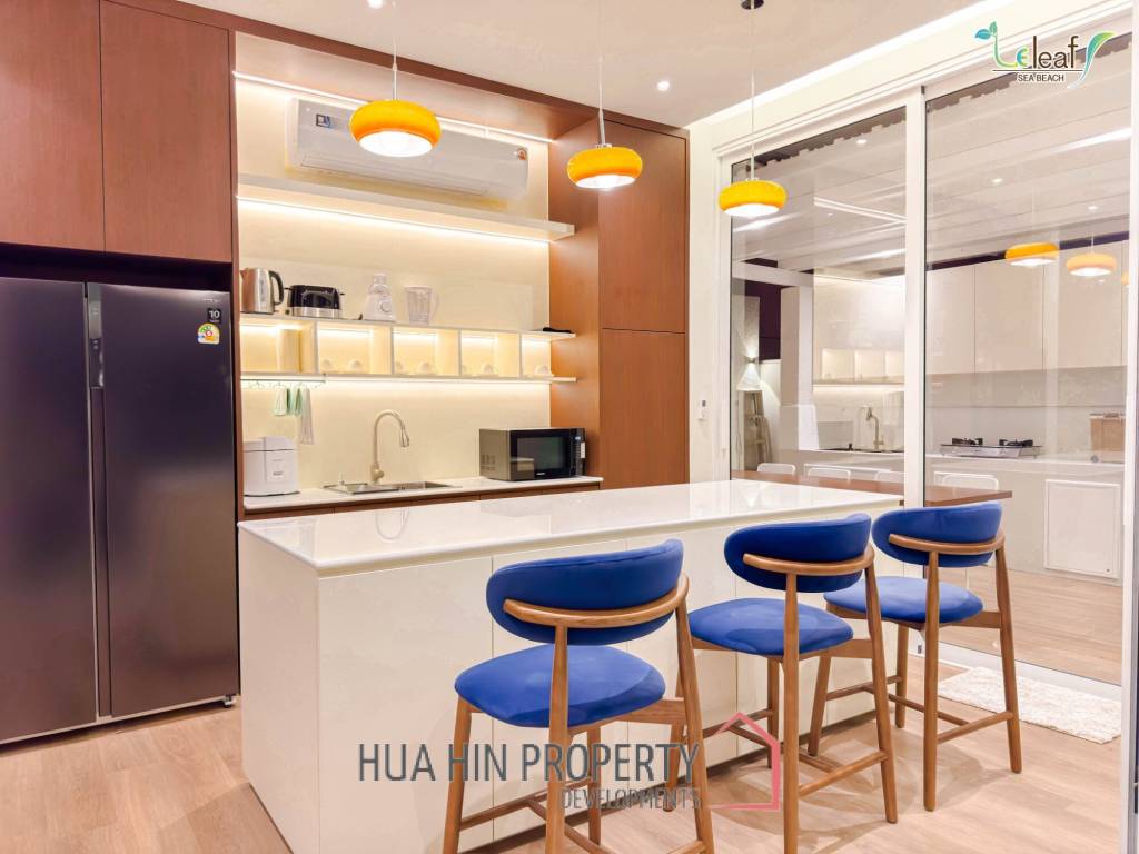 350 sqm modern pool villa in Pak Nam Pran Leleaf Sea Beach project