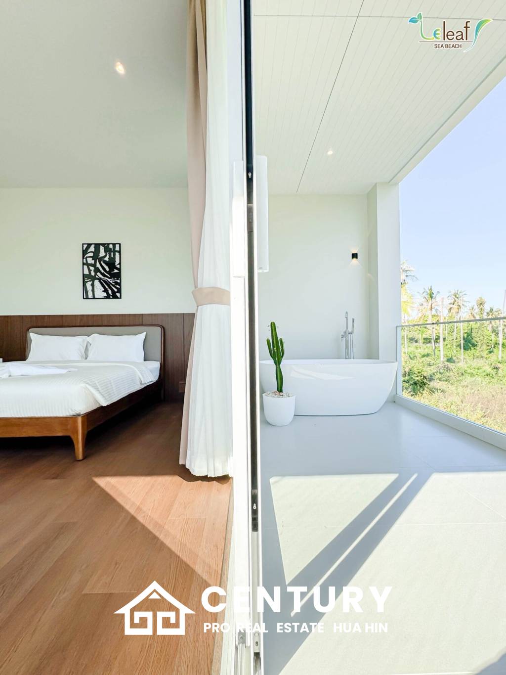 350 sqm modern pool villa in Pak Nam Pran Leleaf Sea Beach project