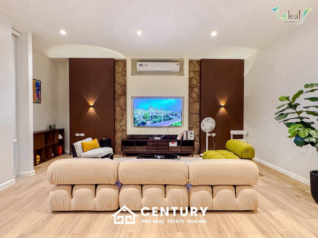 350 sqm modern pool villa in Pak Nam Pran Leleaf Sea Beach project