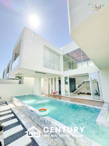 350 sqm modern pool villa in Pak Nam Pran Leleaf Sea Beach project