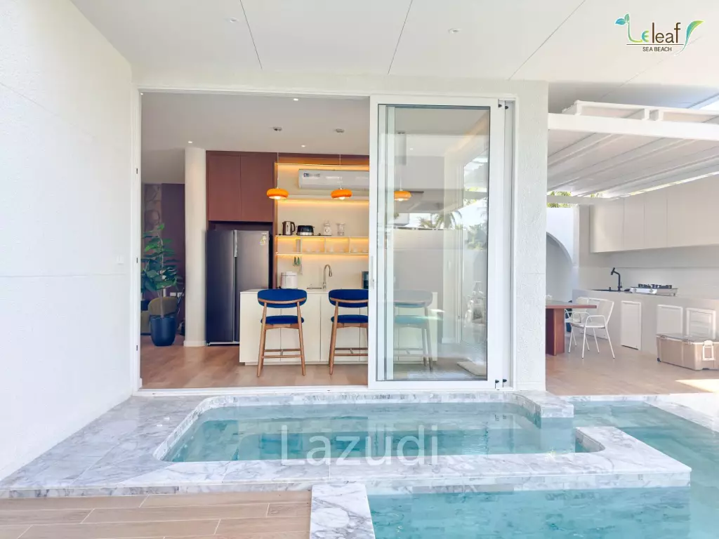 350 sqm modern pool villa in Pak Nam Pran Leleaf Sea Beach project