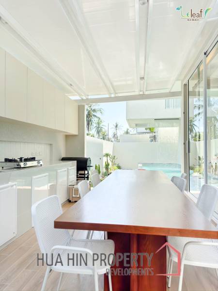 350 sqm modern pool villa in Pak Nam Pran Leleaf Sea Beach project