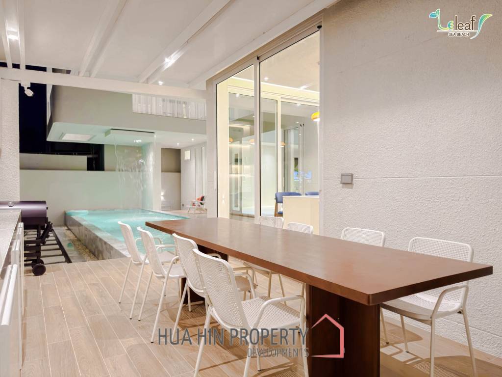 350 sqm modern pool villa in Pak Nam Pran Leleaf Sea Beach project