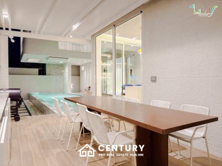 350 sqm modern pool villa in Pak Nam Pran Leleaf Sea Beach project