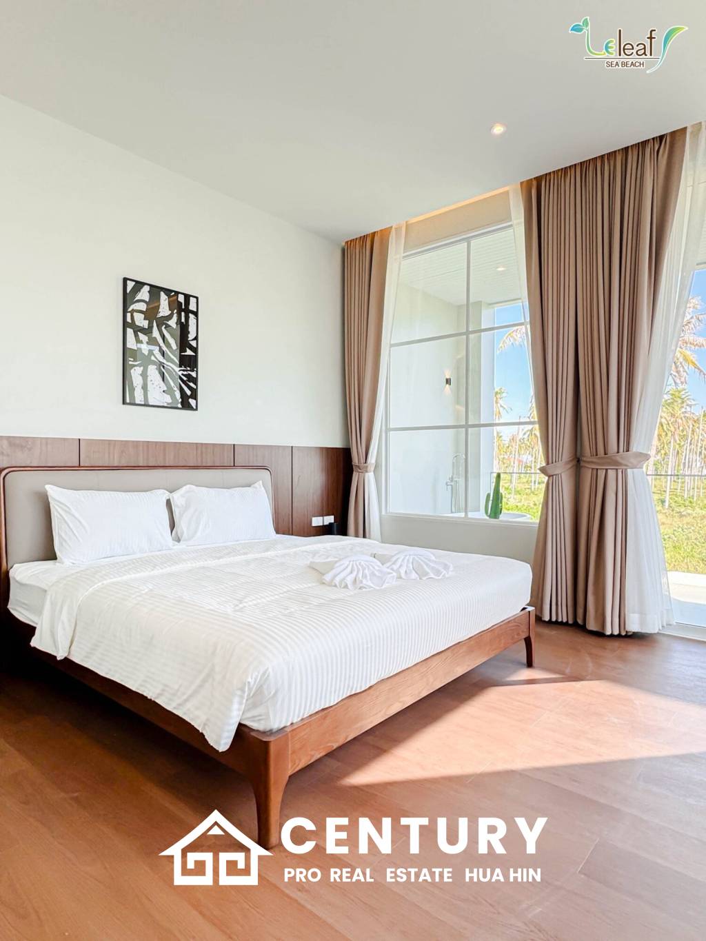 350 sqm modern pool villa in Pak Nam Pran Leleaf Sea Beach project