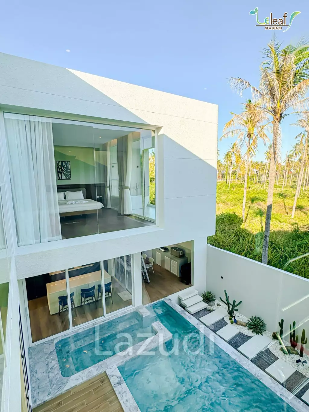 350 sqm modern pool villa in Pak Nam Pran Leleaf Sea Beach project
