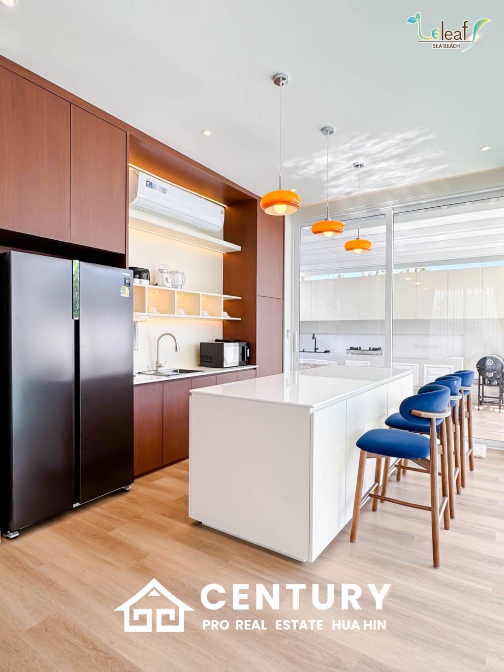 350 sqm modern pool villa in Pak Nam Pran Leleaf Sea Beach project