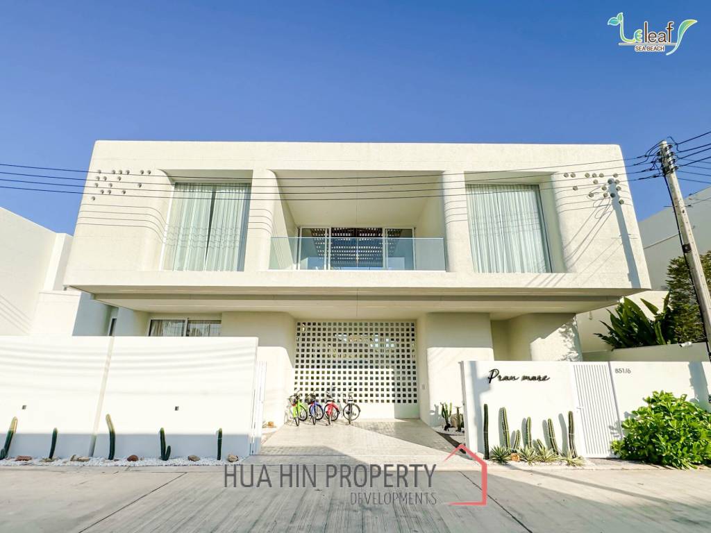 350 sqm modern pool villa in Pak Nam Pran Leleaf Sea Beach project