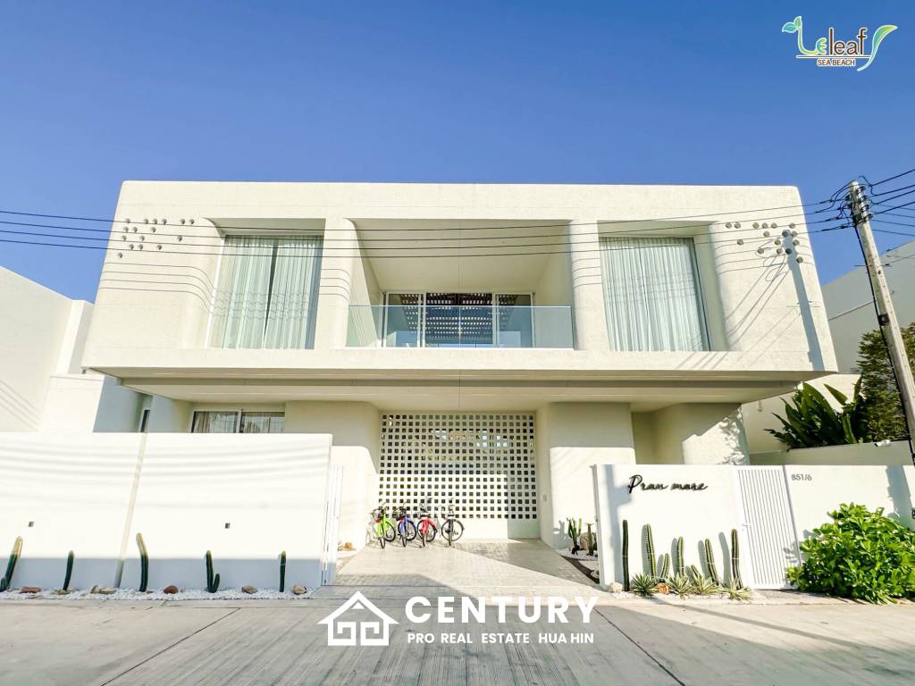 350 sqm modern pool villa in Pak Nam Pran Leleaf Sea Beach project