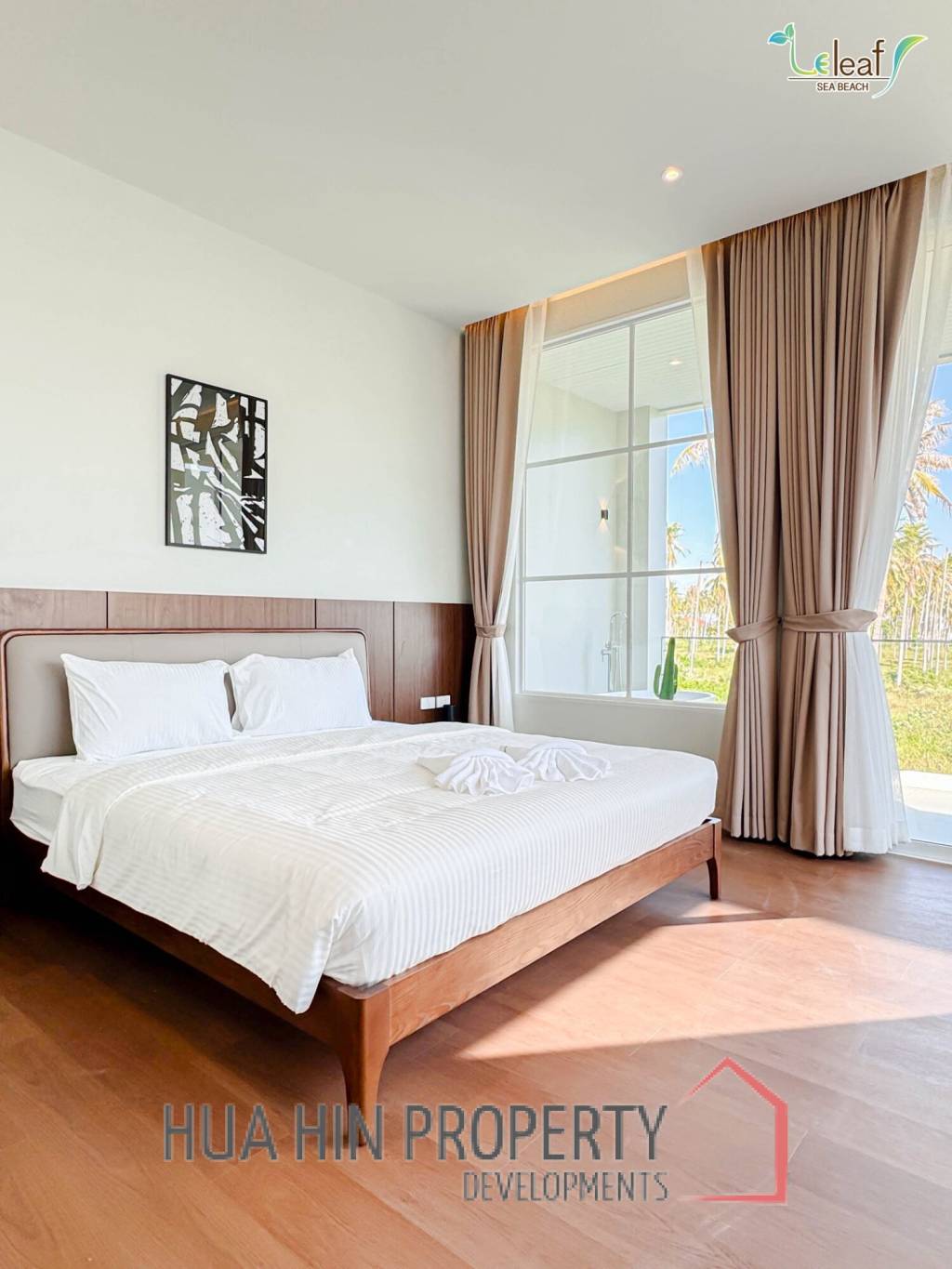 350 sqm modern pool villa in Pak Nam Pran Leleaf Sea Beach project