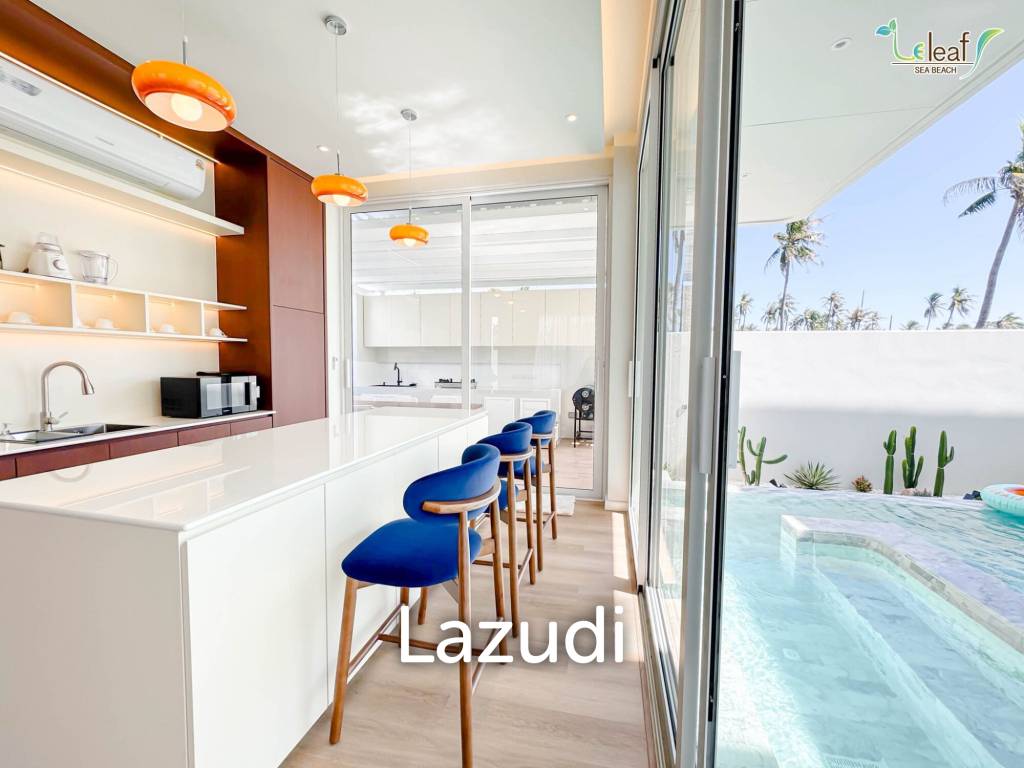 350 sqm modern pool villa in Pak Nam Pran Leleaf Sea Beach project