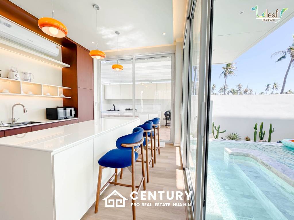 350 sqm modern pool villa in Pak Nam Pran Leleaf Sea Beach project