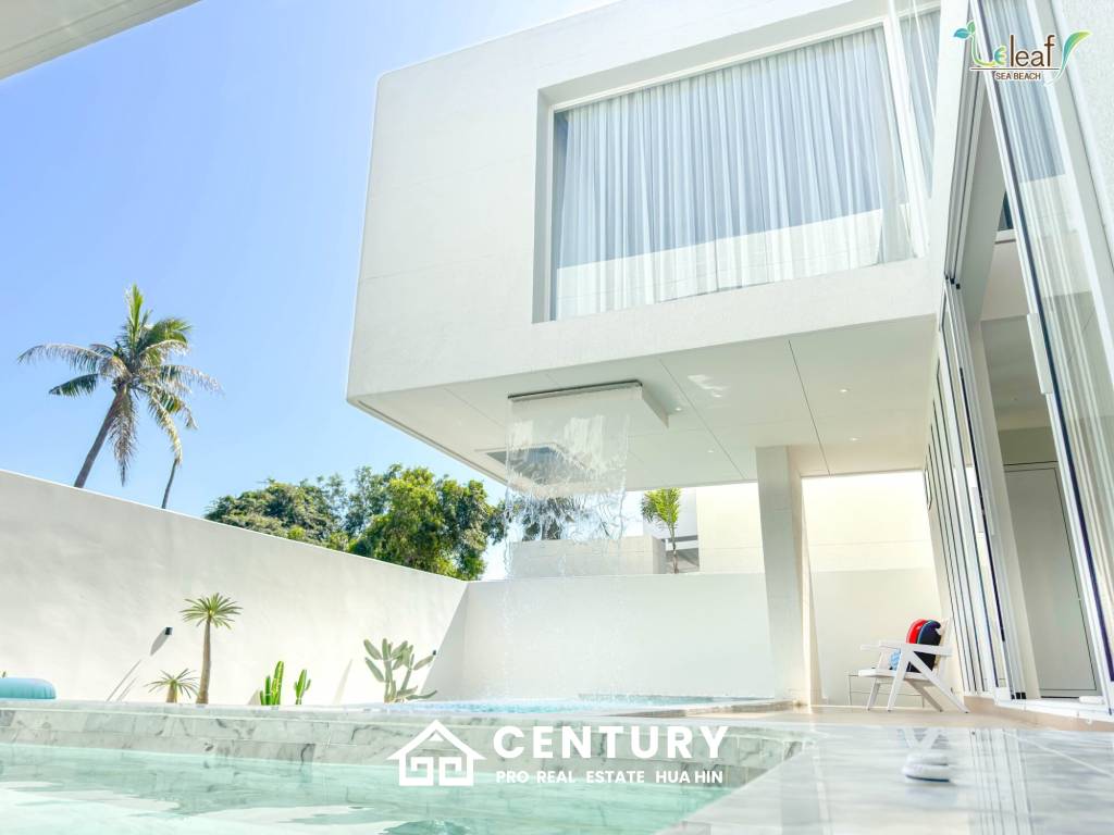 350 sqm modern pool villa in Pak Nam Pran Leleaf Sea Beach project