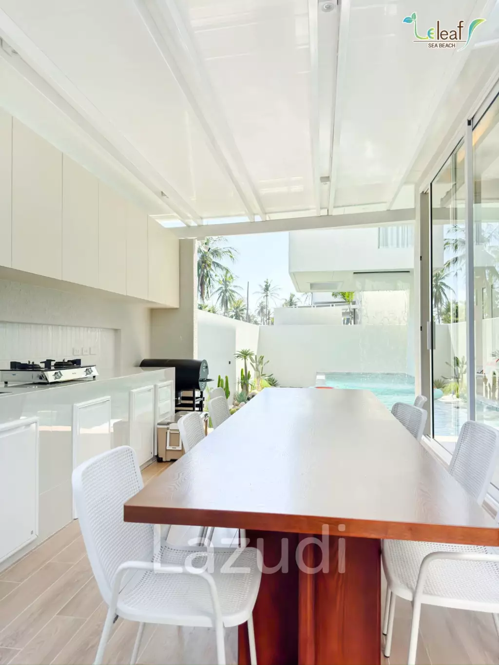 350 sqm modern pool villa in Pak Nam Pran Leleaf Sea Beach project