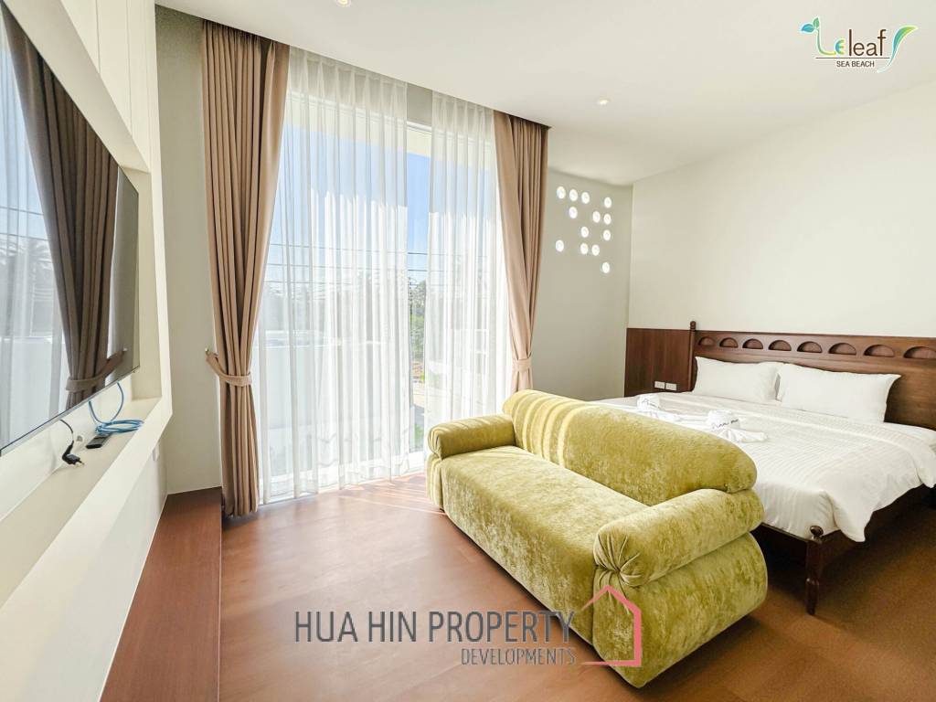 350 sqm modern pool villa in Pak Nam Pran Leleaf Sea Beach project