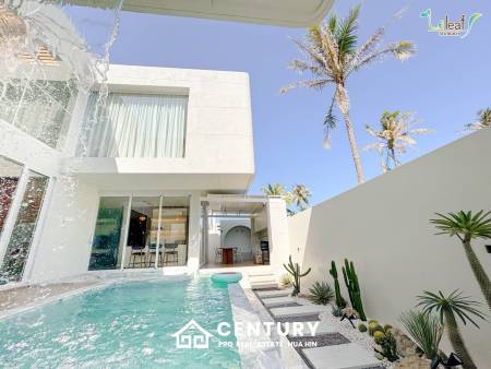 350 sqm modern pool villa in Pak Nam Pran Leleaf Sea Beach project