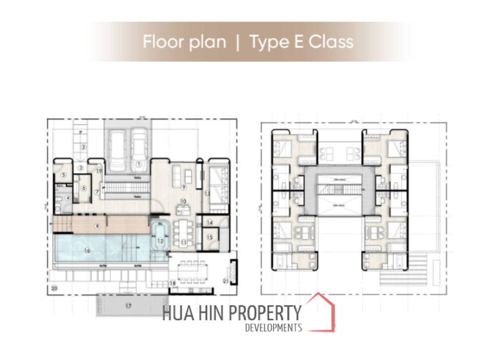 350 sqm modern pool villa in Pak Nam Pran Leleaf Sea Beach project