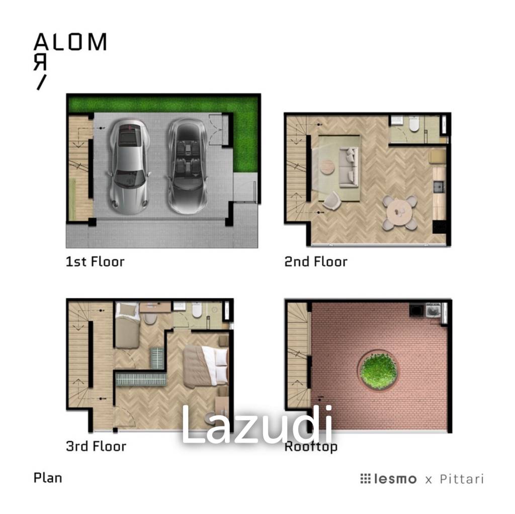 2 Bed 2 Bath 168 SQ.M House For Sale at Alom Ari