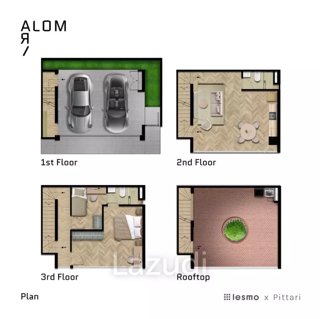 2 Bed 2 Bath 168 SQ.M House For Sale at Alom Ari