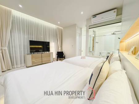 Modern pool villa with slide in Pak Nam Pran