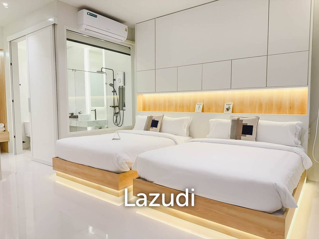 Modern pool villa with slide in Pak Nam Pran