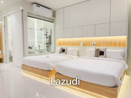 Modern pool villa with slide in Pak Nam Pran