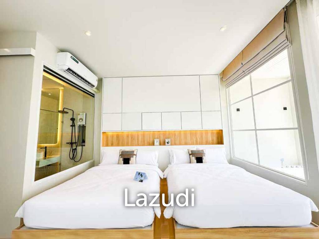 Modern pool villa with slide in Pak Nam Pran