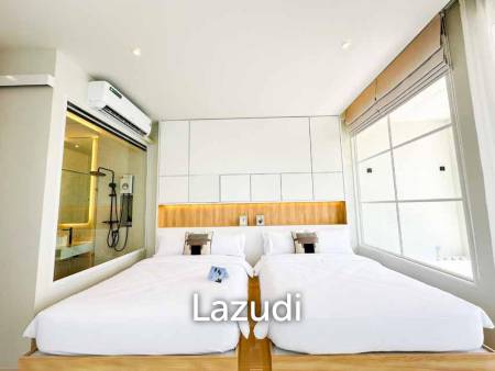 Modern pool villa with slide in Pak Nam Pran