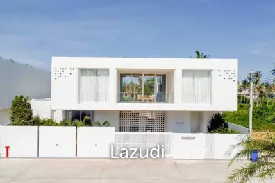 Modern pool villa with slide in Pak Nam Pran