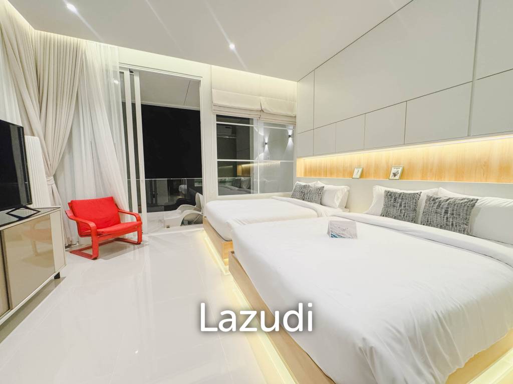 Modern pool villa with slide in Pak Nam Pran