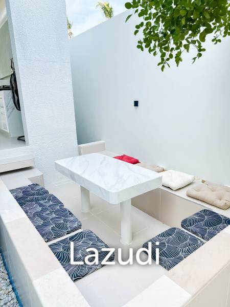 Modern pool villa with slide in Pak Nam Pran