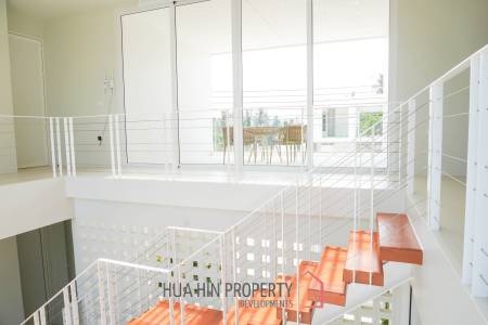 Modern pool villa with slide in Pak Nam Pran