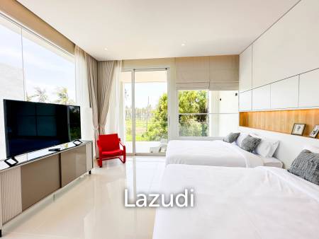 Modern pool villa with slide in Pak Nam Pran