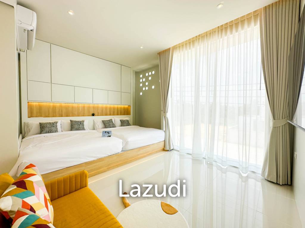 Modern pool villa with slide in Pak Nam Pran