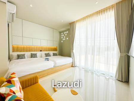 Modern pool villa with slide in Pak Nam Pran