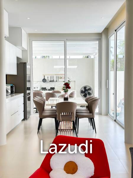 Modern pool villa with slide in Pak Nam Pran