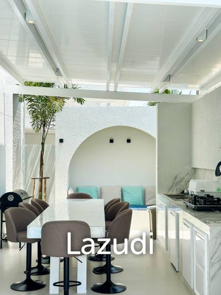 Modern pool villa with slide in Pak Nam Pran