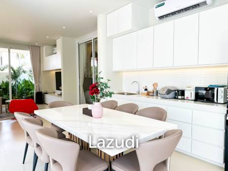 Modern pool villa with slide in Pak Nam Pran