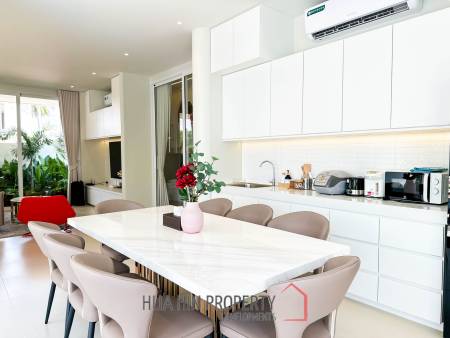 Modern pool villa with slide in Pak Nam Pran