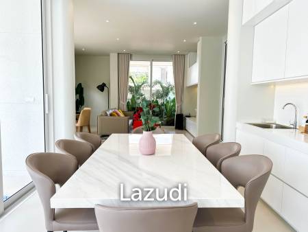 Modern pool villa with slide in Pak Nam Pran