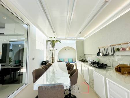 Modern pool villa with slide in Pak Nam Pran