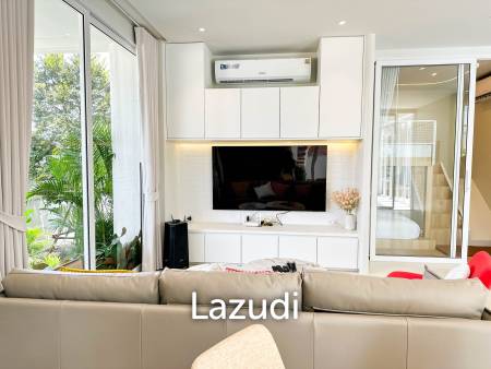 Modern pool villa with slide in Pak Nam Pran