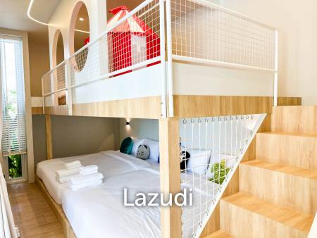 Modern pool villa with slide in Pak Nam Pran