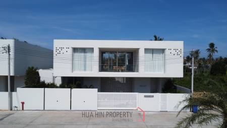 Modern pool villa with slide in Pak Nam Pran