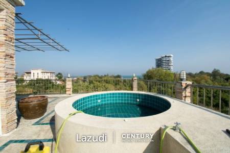 Great Design 3 Storey 4 Bed Pool Villa very close to the Beach with sea views.