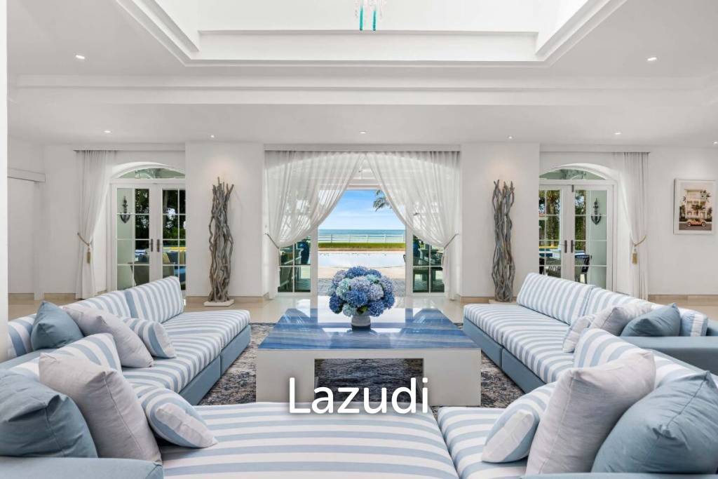 30m Absolute Beachfront 6 Bed Mansion on Natai Beach Phuket
